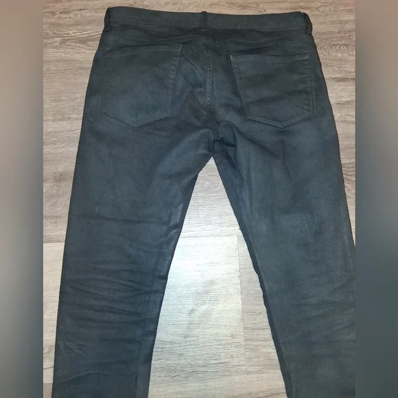 NWOT RAW WAXED & COATED BLACK JOHN ELLIOTT CAST 2 32W JEANS RARE COATING NWOT